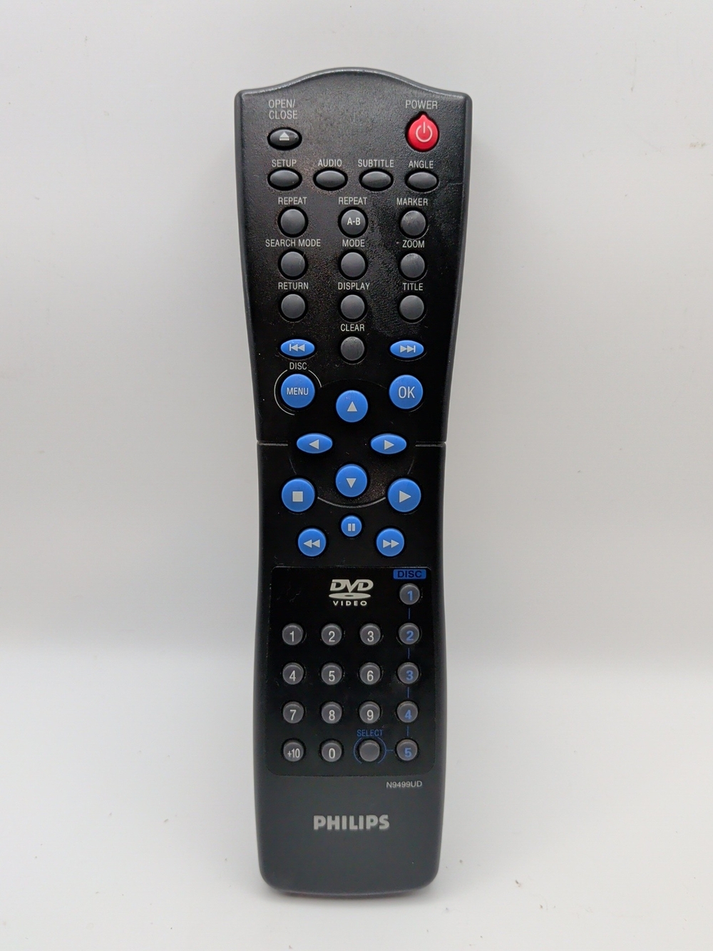 Philips DVD Remote N9075UD for DVD782 DVD7820 DVD782C DVD782CH21 DVD782CH99+ (F)